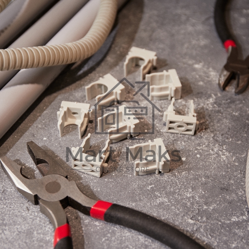 Крепеж-клипса для монтажного пистолета Ø 16 мм, серая (100 шт/уп) Rexant