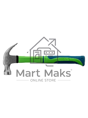 Молоток-гвоздодер Сибртех,450г, фибергласовая обрезиненная рукоятка Сибртех