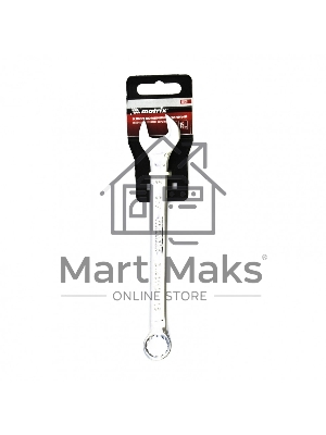 Ключ комбинированный Matrix, 15 мм, CrV, полированный хром