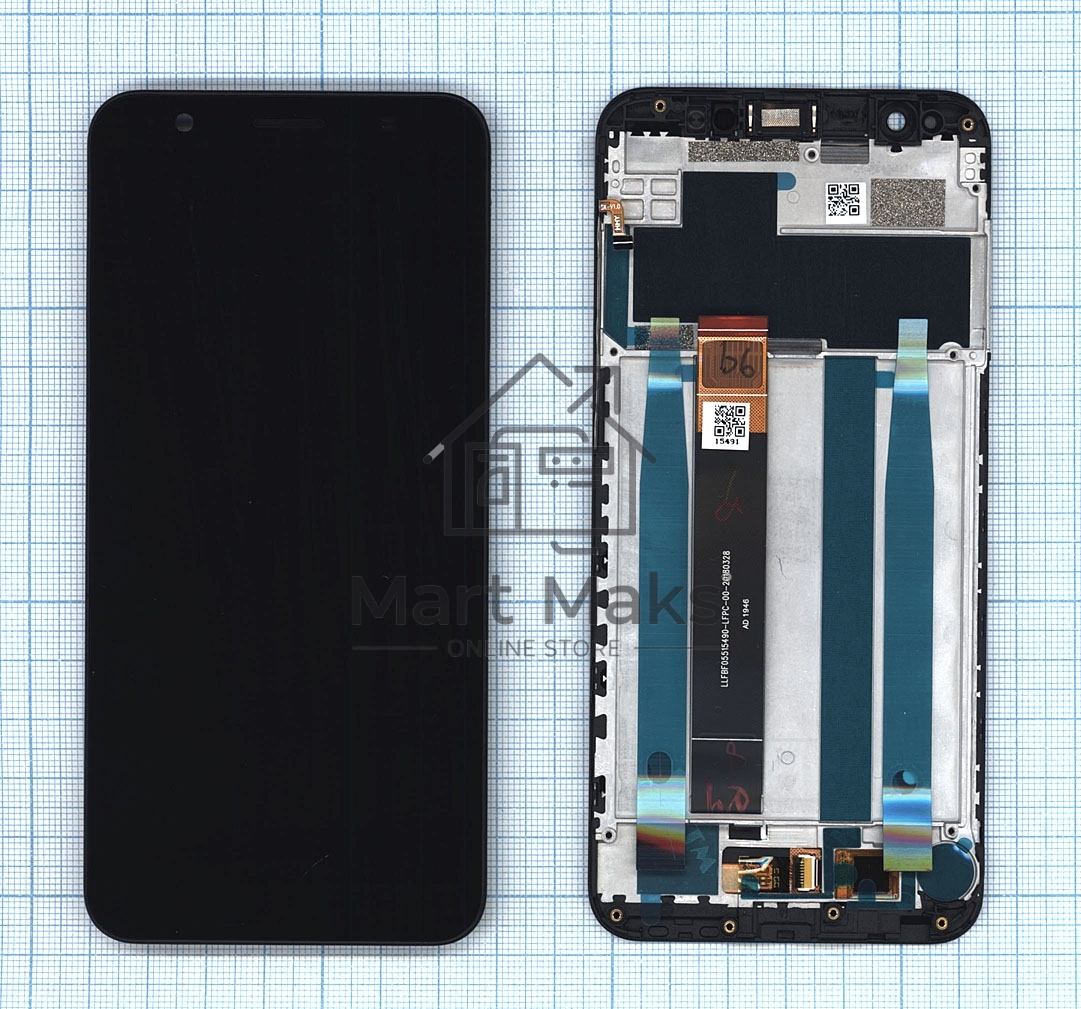 Дисплей для Asus Zenfone Live L1 ZA550KL черный с рамкой