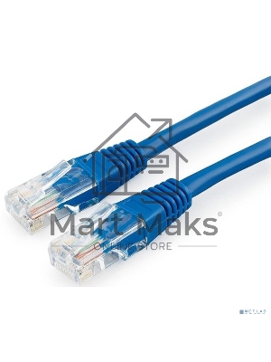 Патч-корд медный UTP Cablexpert PP10-1M/B кат.5e, 1м, литой, многожильный (синий)