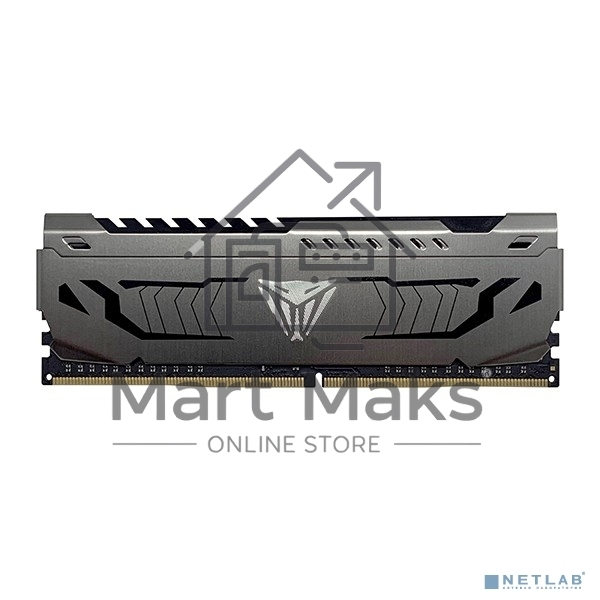 Оперативная память Patriot Viper Steel, DDR4, 8GB, 3200MHz, CL16, DIMM, с радиатором, черный