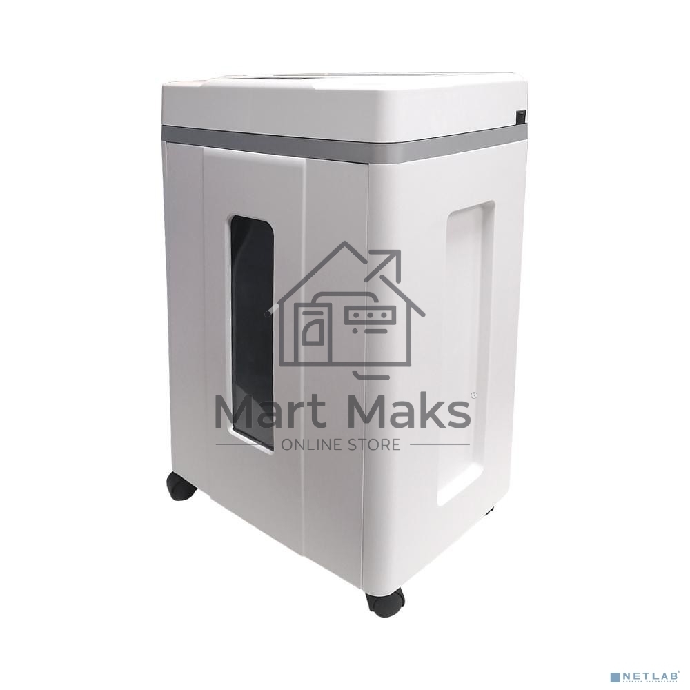 Шредер Office Kit S200TSCD 0,8x2 белый (секр.P-7) фрагменты 6лист. 25лтр. скобы пл.карты CD