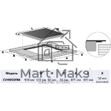 Индукционная варочная панель Maunfeld CVI905SFBK Inverter