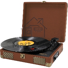Проигрыватель винила RITMIX LP-100 Brown leather