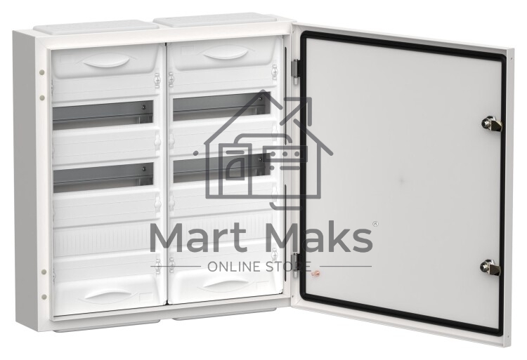 Корпус металлический ЩРн-72 (2х36) 585х570х140 IP54 бел. (одна дверь) TITAN 5 IEK TI5-50-N-2X036-54