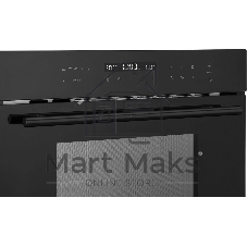 Духовой шкаф компактный встраиваемый с СВЧ Weissgauff OE 446 Black Edition черный