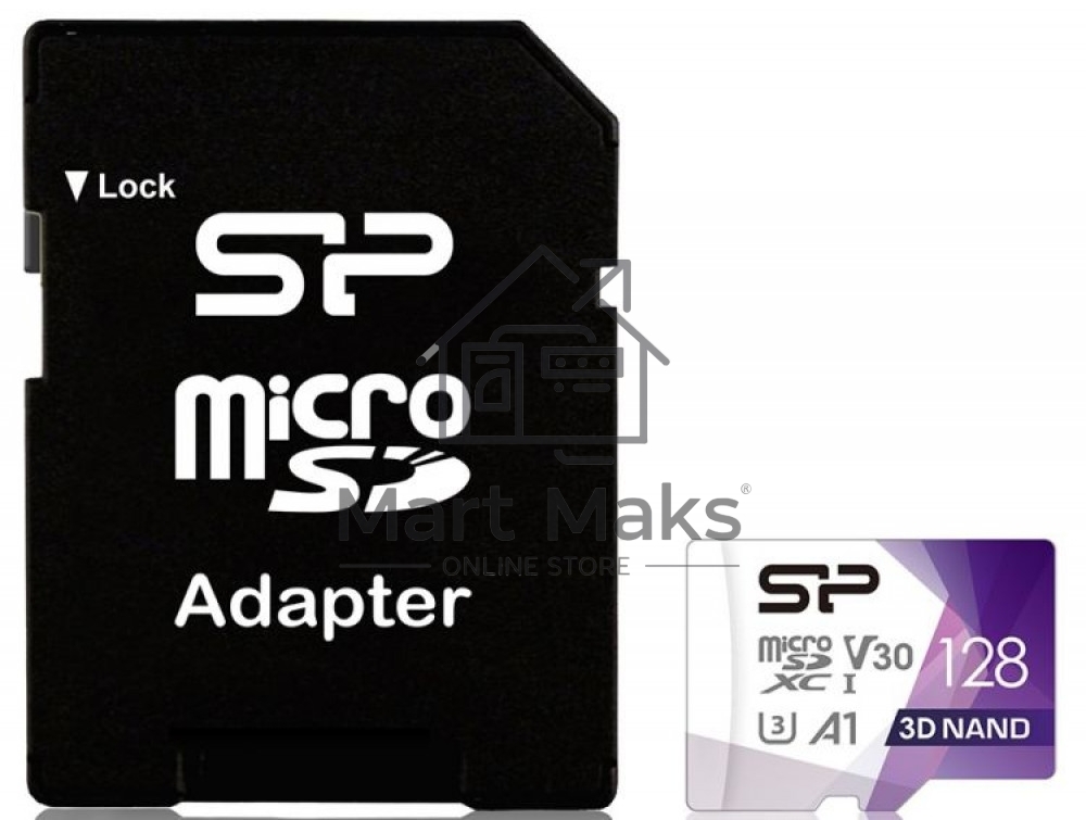 Флеш карта microSDHC Silicon Power Superior Pro A1 Micro Secure Digital XC Class 10 UHS-1 U3 SP128GBSTXDU3V20AB 128Gb