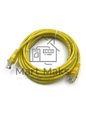 Патч-корд Buro UTP cat5E 3м желтый RJ-45 (m)-RJ-45 (m)