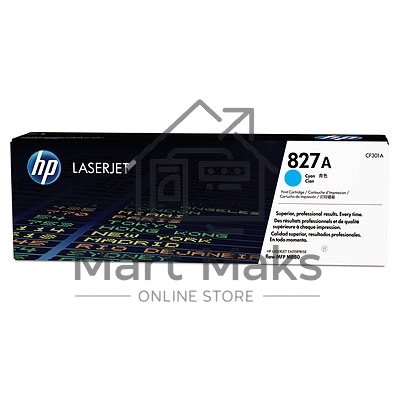 Тонер Картридж HP 827A CF301A голубой для HP CLJ Ent M880