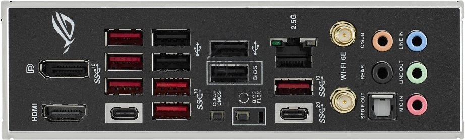 Материнская плата ASUS ROG STRIX B650E-E GAMING WIFI, AM5, AMD B650, 4xDDR5, 4xSATA, 4xM.2, 1xPCI-E 4.0 x4, 1xPCI-E 5.0 x8, 1xPCI-E 5.0 x16, 1xDP, 1xHDMI, 1x 2.5Gb LAN, 4xUSB-A 3.2 Gen 2, 6xUSB-A 3.2 Gen 2, 1xUSB-C 3.2 Gen 2, 1xUSB-C 3.2 Gen 2x2, 5x3.5 мм