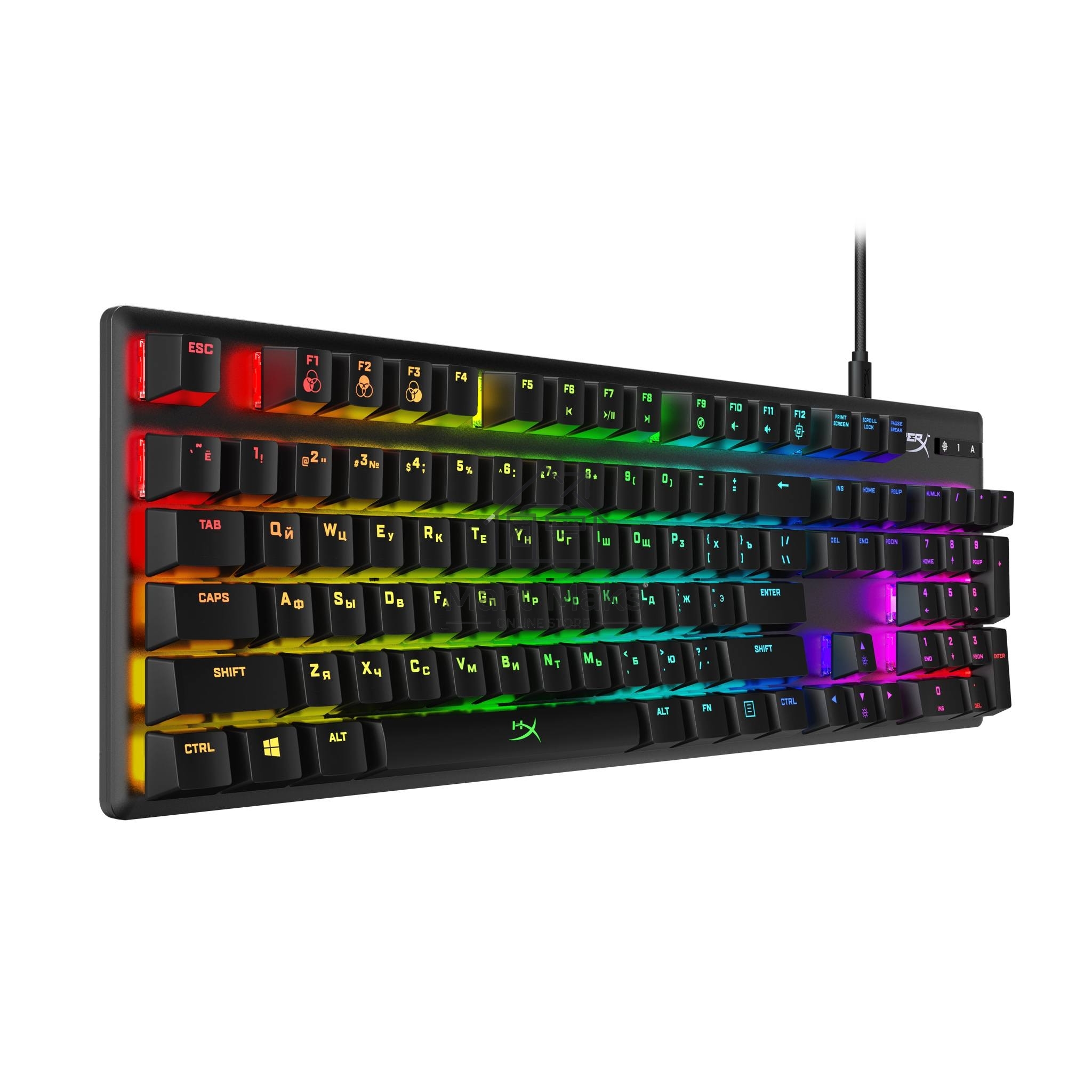 Клавиатура HyperX Alloy Origins (4P4F6AA#ABA) проводная, USB, черный