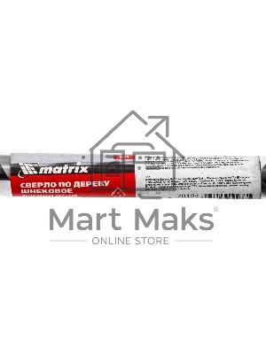Сверло по дереву Matrix шнековое, 16 х 460 мм, 6-гранный хвостовик