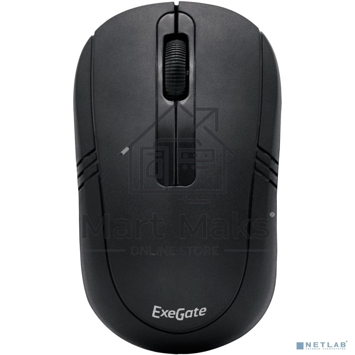 Мышь беспроводная ExeGate Professional Standard SR-9021 черный, 1200 dpi, радиоканал, USB, кнопки - 3