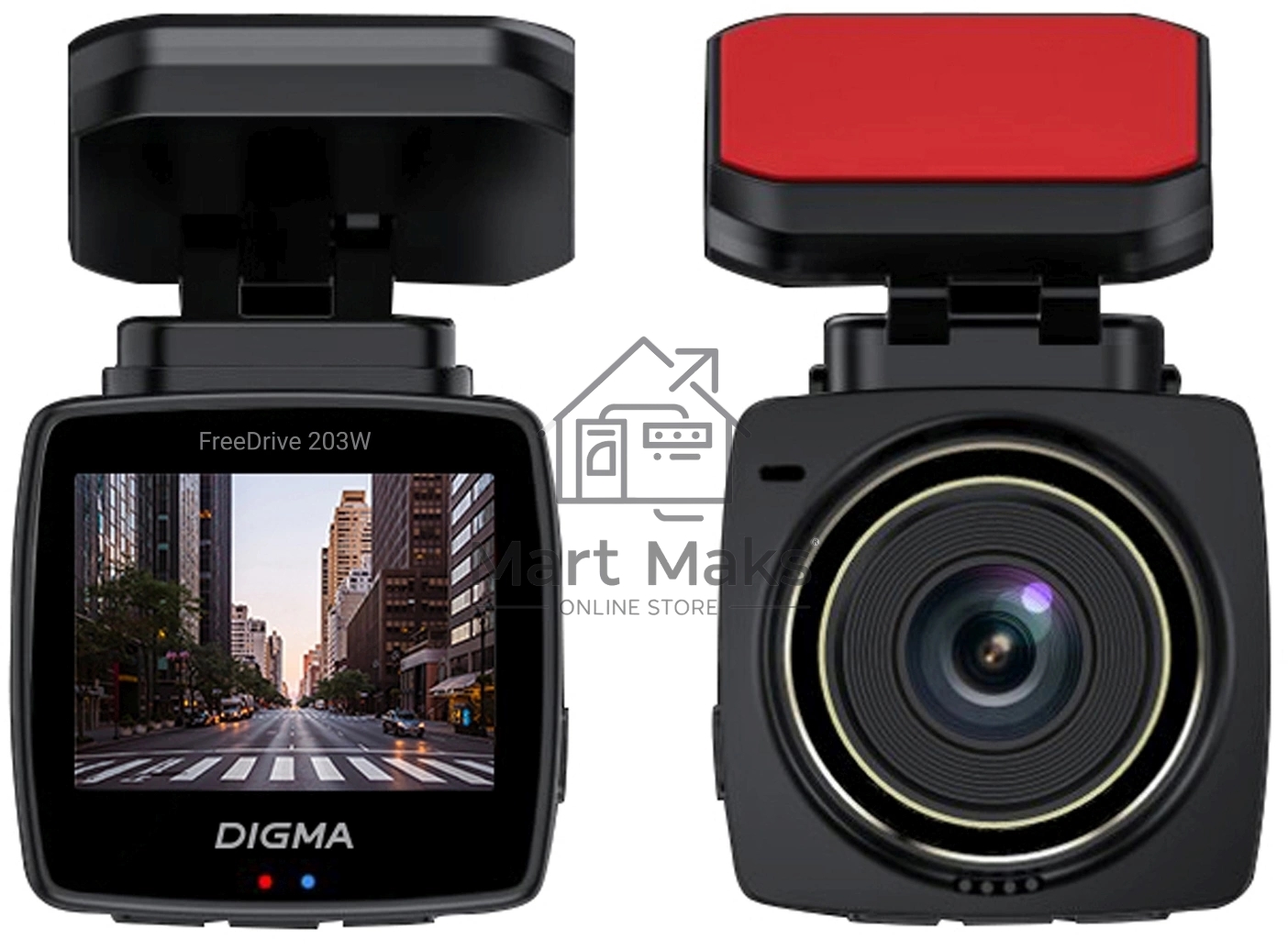 Видеорегистратор Digma FreeDrive 203W черный 2Mpix 1080x1920 1080p 120гр. MSTAR 8336