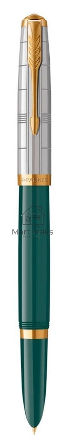 Ручка перьевая Parker 51 Premium (CW2169074) Forest Green GT F сталь нержавеющая, подарочная коробка