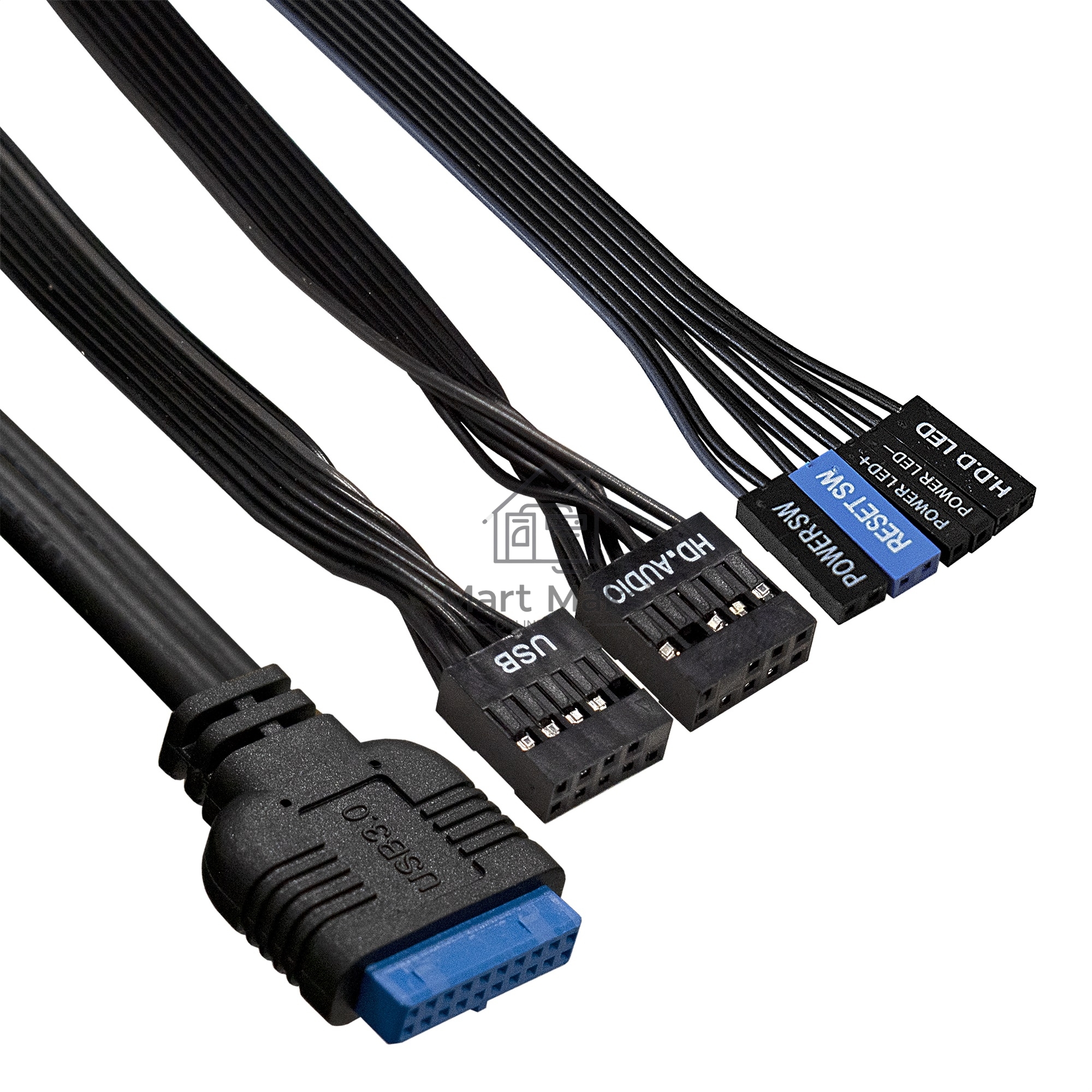 Компьютерный корпус Miditower ExeGate AA-442U2-AA500 (ATX, AA500 8 см, 1*USB+2*USB3.0, аудио, черный)