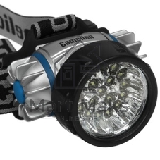 Фонарь Camelion LED5323-19Mx (фонарь налобн, металлик,19 ультра ярк LED, 4 реж, 3XR03 в компл, пласт, блис)