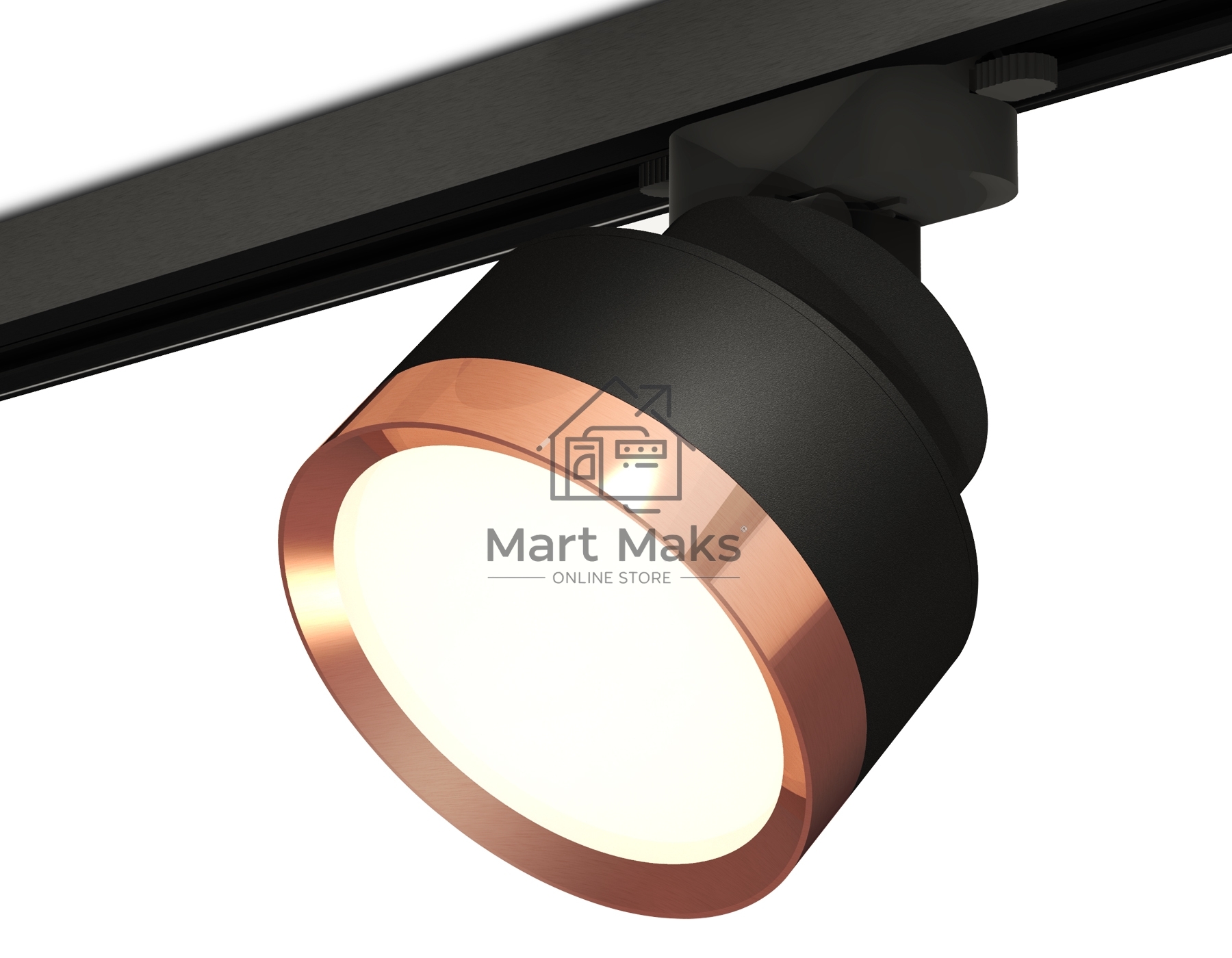 Светильник Ambrella light XT8102005 SBK/PPG черный песок/золото розовое полированное GX53 (A2526, A2106, C8102, N8126)