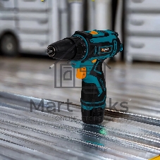 Дрель-шуруповерт Bort BAB-12x2Li-F, 12 В, 1,5 Ач, 36 Нм, щеточный