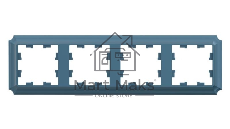 Рамка ATLASDESIGN ANTIQUE 4-постовая рамка, универсальная, ИЗУМРУД