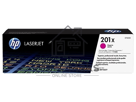 Тонер Картридж HP 201X CF403X пурпурный для HP CLJ Pro M252/M277 (2300стр.)