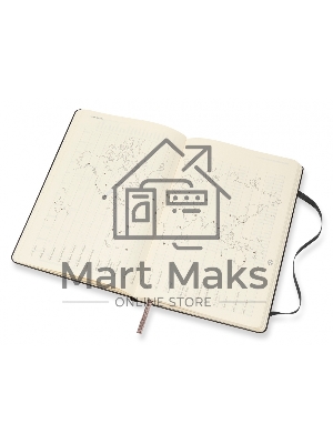 Еженедельник Moleskine CLASSIC WKLY VERTICAL LARGE 130х210мм 144стр. фиксирующая резинка черный