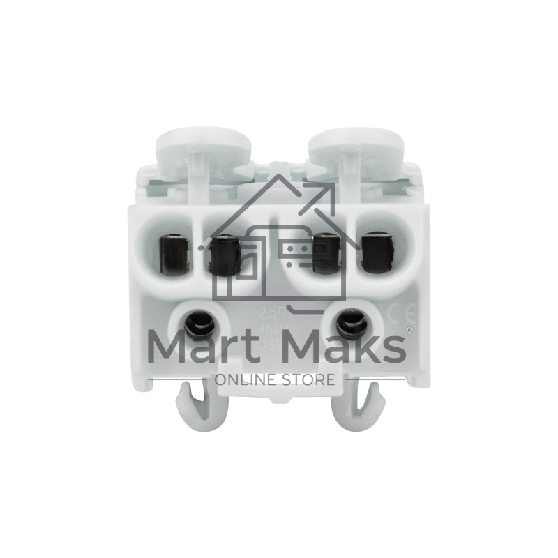 Клемма пружинная соединительная Rexant КСП 2-полюсная с монтажными ножками (100 шт./уп.)