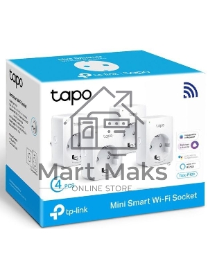 Умная розетка Mini Smart 2.4 GHz Wi-Fi Socket, 4 units, 220-240 V, Max Load 10 A, Bluetooth 4.2 (onboarding only)