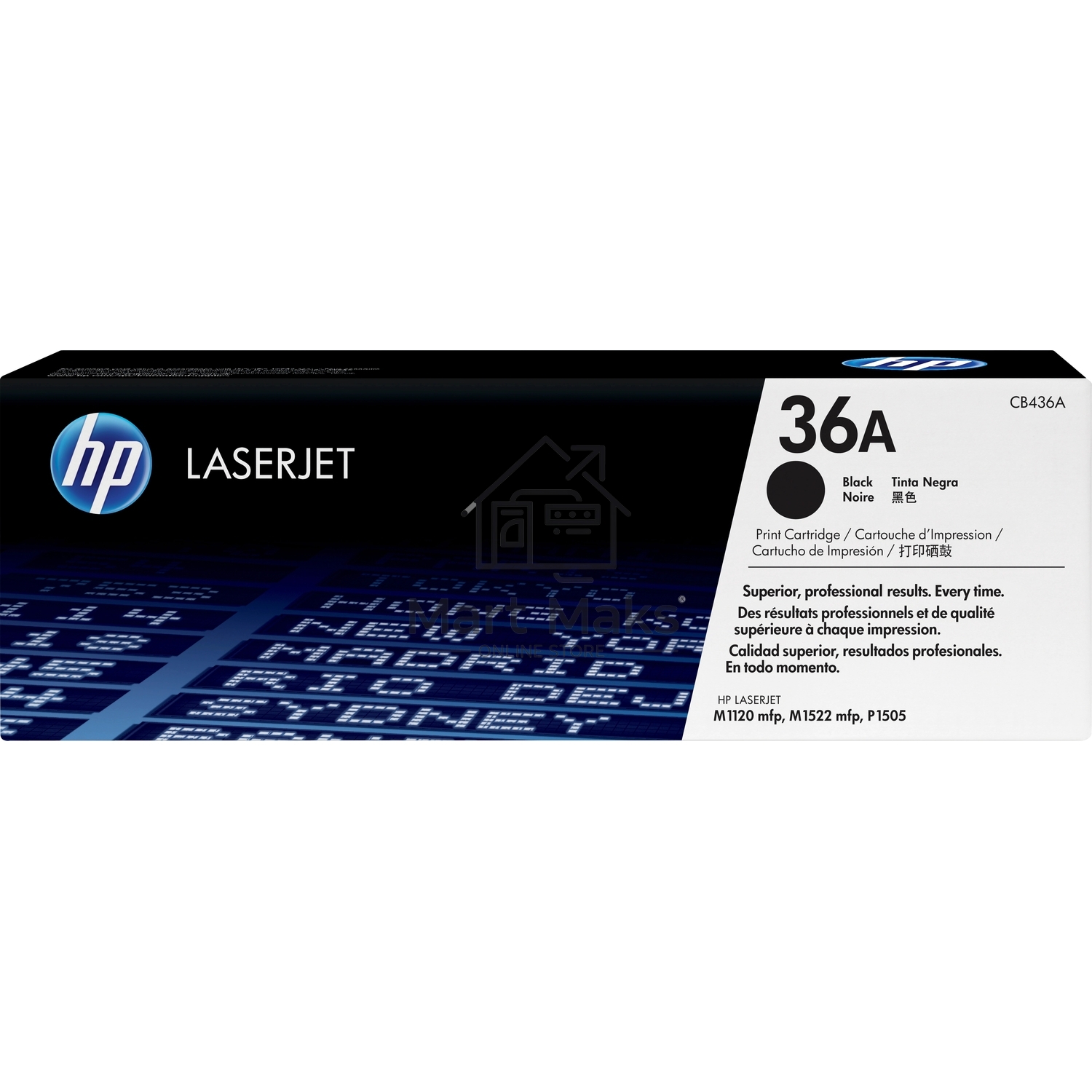Картридж лазерный HP CB436A черный для LaserJet M1120/M1120n/М1520/Р1505/Р1505n 2000стр.