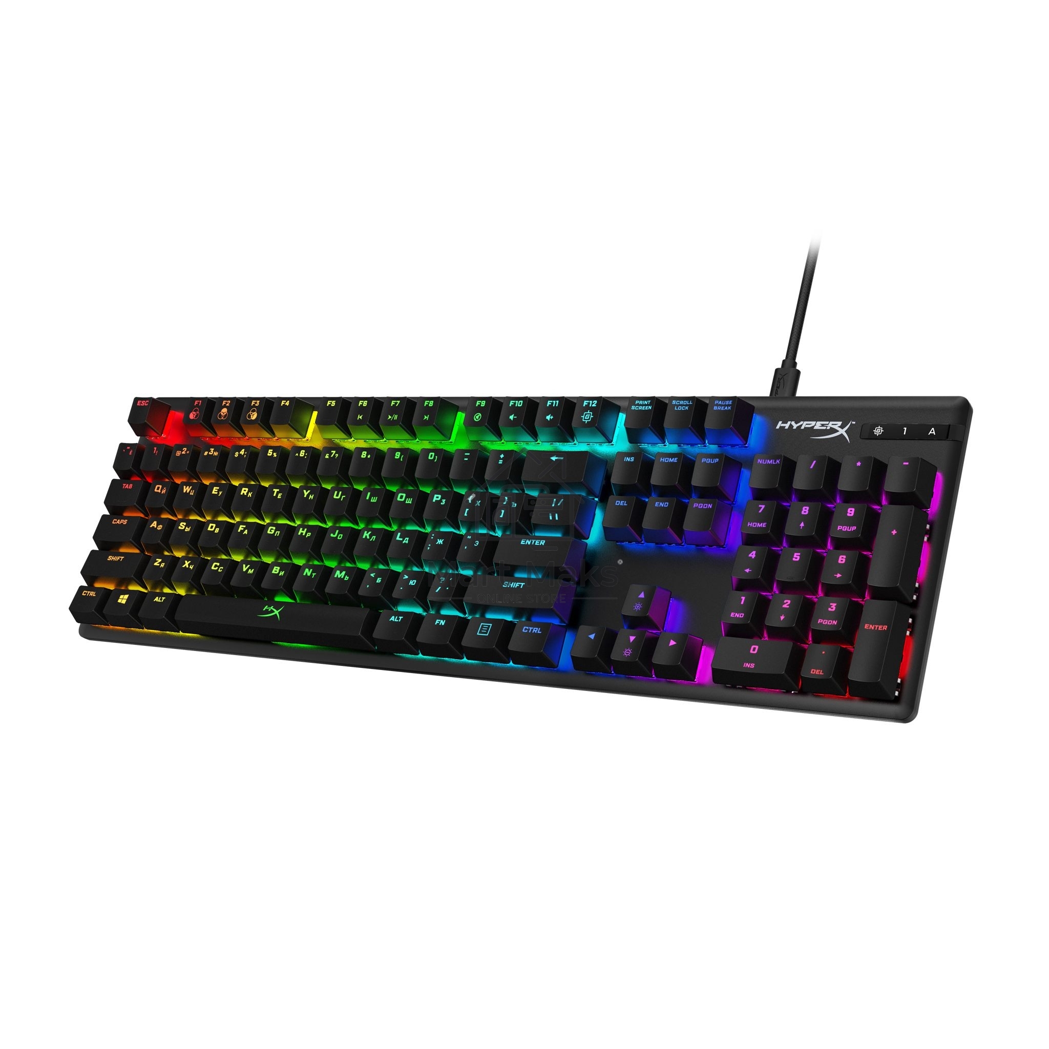Клавиатура HyperX Alloy Origins (4P4F6AA#ABA) проводная, USB, черный
