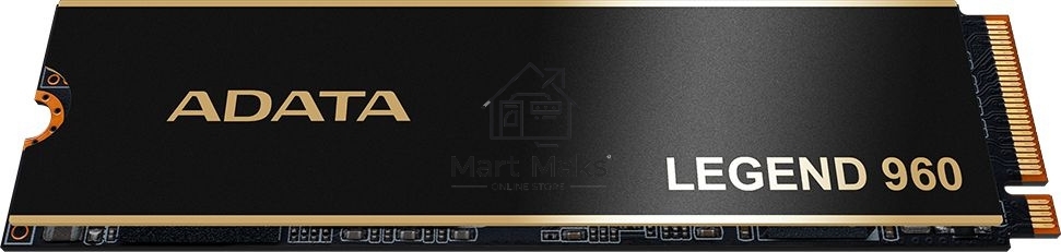 Накопитель SSD ADATA LEGEND 960, 4Tb, PCIe 4.0 x4, M.2 2280, NVMe, R/W 7400/6800, с радиатором