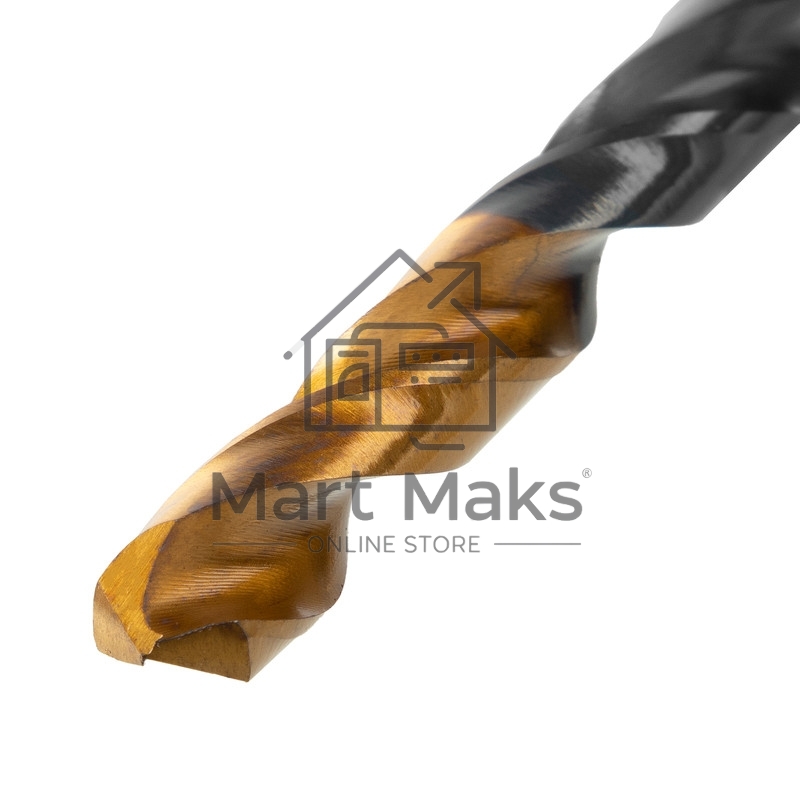Сверло по металлу, 8,5 мм, HSS-Tin, Golden Tip, 8 шт. Denzel