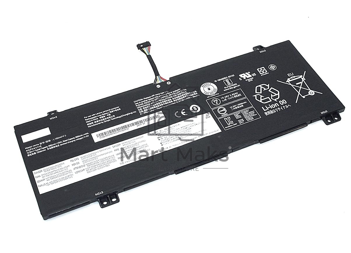 Аккумуляторная батарея для ноутбука Lenovo IdeaPad C340-14API (L18C4PF3) 15.36V 2964mAh 45Wh