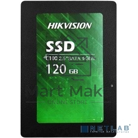 Накопитель SSD Hikvision C100 [HS-SSD-C100/120G], 120Gb, SATA III, 2.5