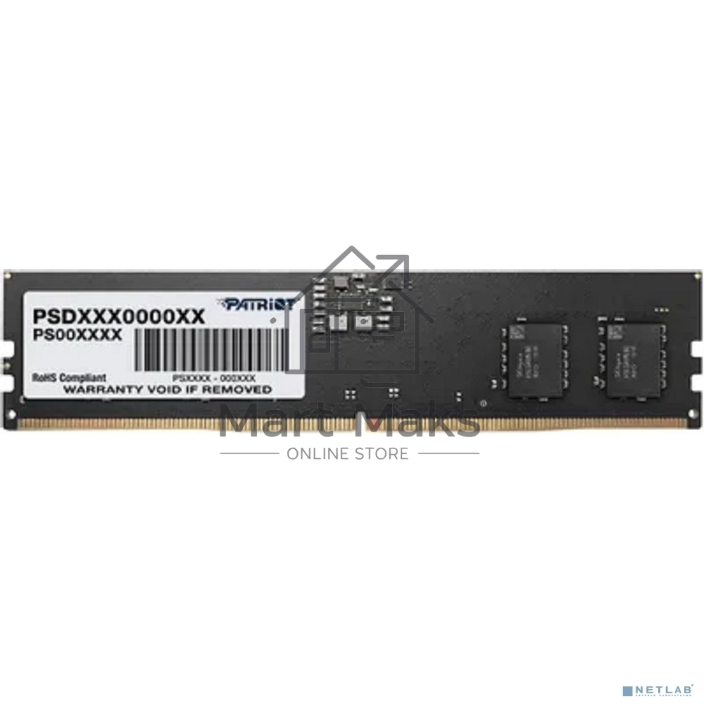 Оперативная память Patriot Signature, DDR5, 32Gb (1x32 GB), 5200 MHz, CL42, DIMM