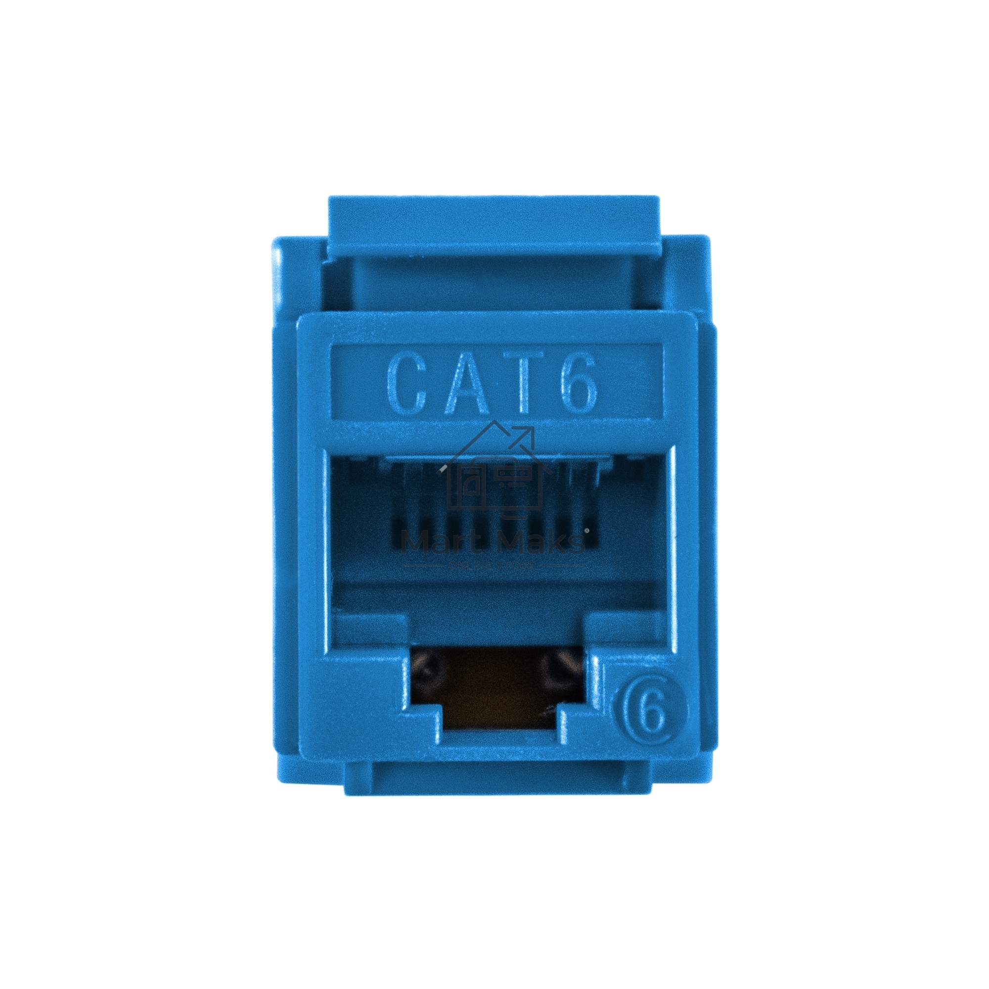 Модуль-вставка Keystone Jack RJ-45 ExeGate KJ-8P8C-U-C6-180-Dual (Кат.6, неэкранированная, 180 градусов, IDC Krone/110)