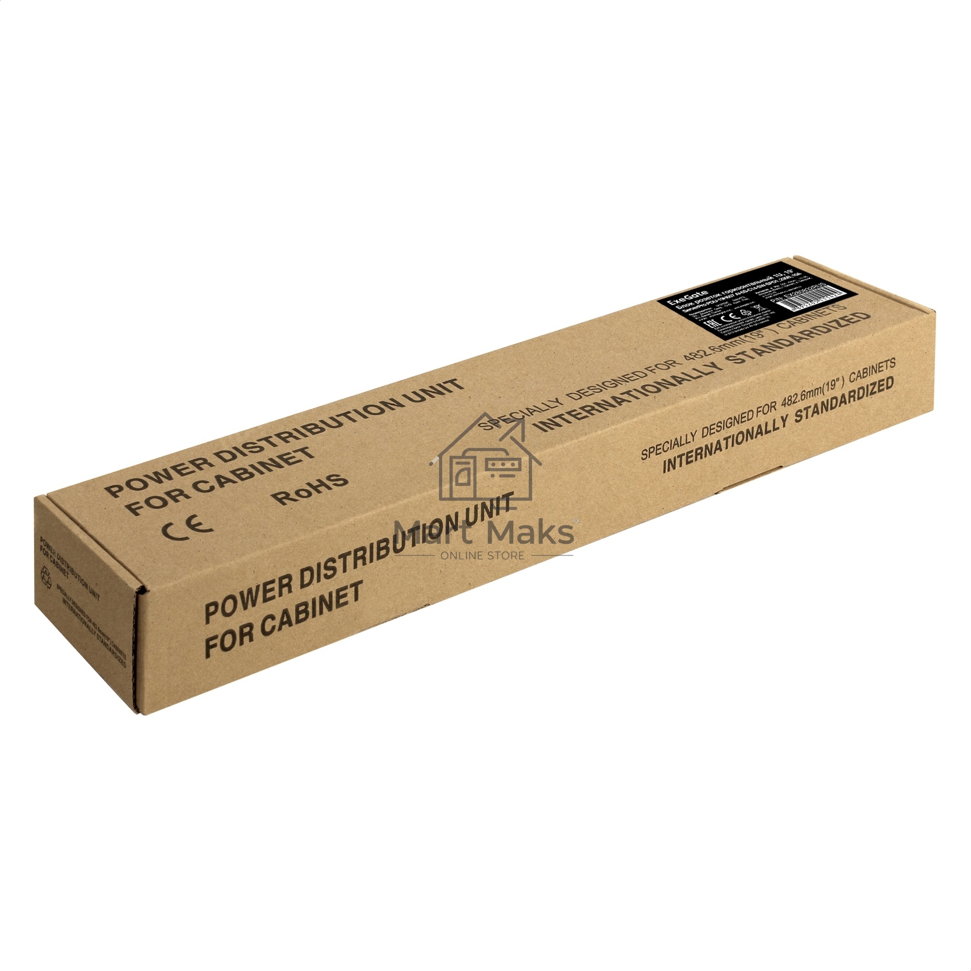 Блок розеток горизонтальный ExeGate ServerPro PDU-19H607 Al-6S-C14-SW-SPD1, 19