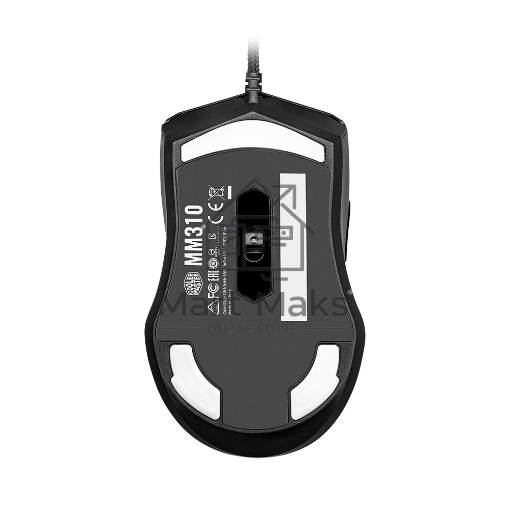 Мышь проводная Cooler Master MM-310-KKOL1 чёрный, 12000 dpi, USB Type-A, кнопки - 6