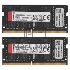 Оперативная память Kingston Fury Impact, DDR4, 64Gb (2x32Gb), 3200MHz, CL20, SO-DIMM