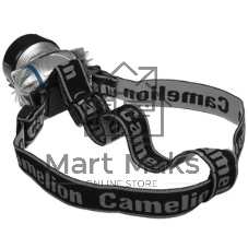 Фонарь Camelion LED5323-19Mx (фонарь налобн, металлик,19 ультра ярк LED, 4 реж, 3XR03 в компл, пласт, блис)