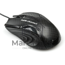 Мышь проводная Nakatomi MON-06U черный, 800 dpi, USB, кнопки - 3