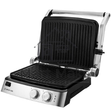 Гриль-пресс электрический BRAYER BR2007, 2000 Вт, съем.пласт 29x23 см, рег.расст,макс.темпер 240 С