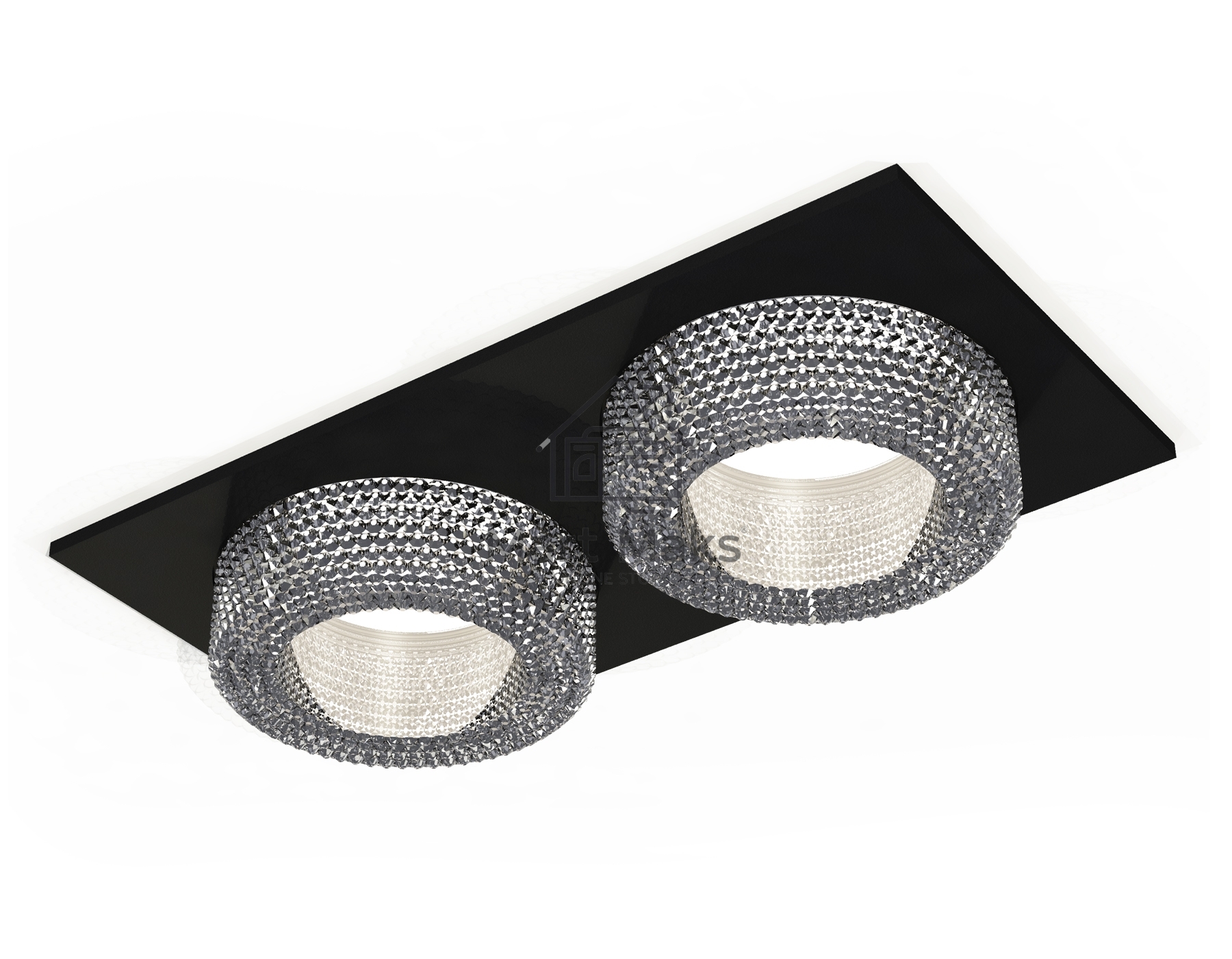 Комплект встраиваемого светильника Ambrella light XC7636020 SBK/CL черный песок/прозрачный MR16 GU5.3 (C7636, N7191)