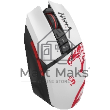 Мышь беспроводная A4Tech Bloody R36 Ultra черный/белый/красный, 12000dpi, USB, радиоканал, кнопки - 7