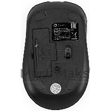 Мышь беспроводная Oklick 509MW черный, 1600 dpi, радиоканал, USB, кнопки - 4