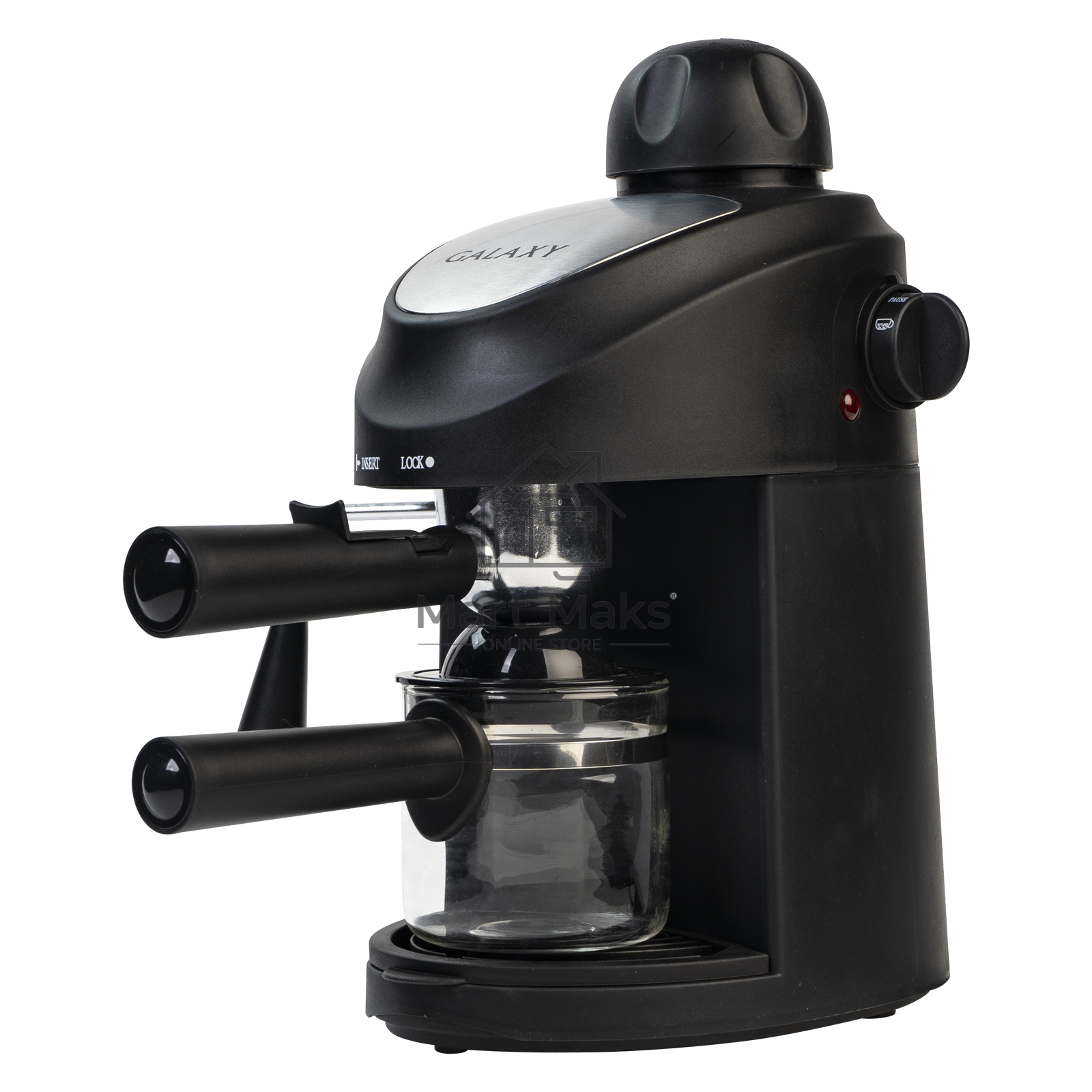 Кофеварка рожковая Galaxy Line GL 0754 черный, исп. кофе - молотый, 0.24 л, 900 Вт, 5 Бар.