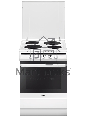 Плита электрическая Hansa FCEW63010 белый, конфорок 4 шт, духовка 69 л, 60 см x 85 см x 60 см