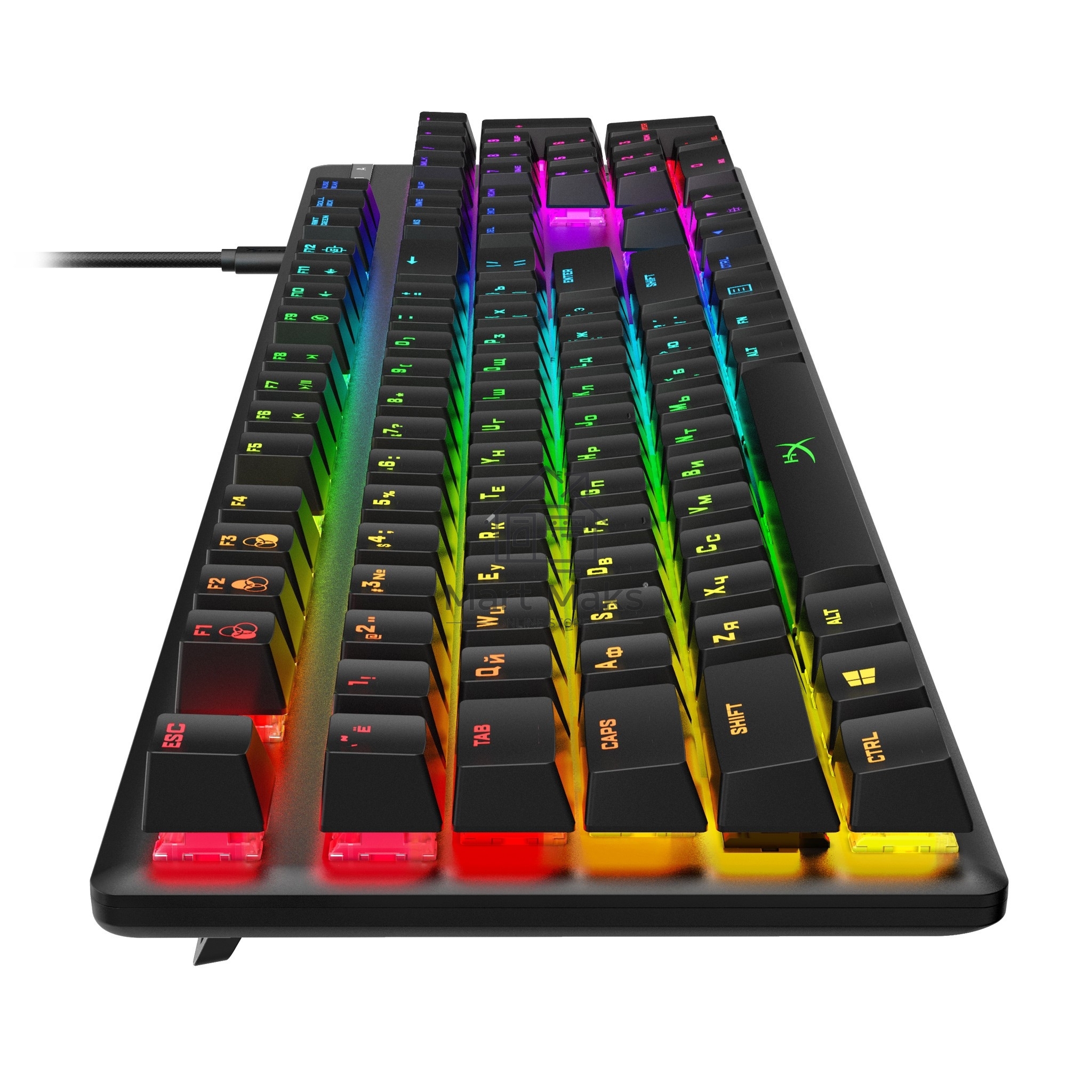 Клавиатура HyperX Alloy Origins (4P4F6AA#ABA) проводная, USB, черный