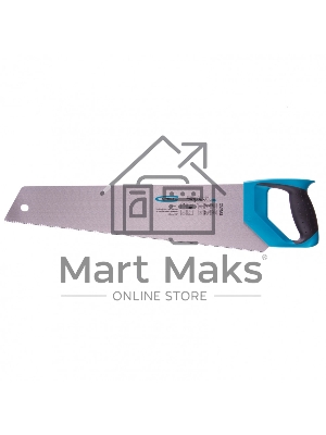 Ножовка по дереву Gross PIRANHA, усил.трапецев.полотно,500 мм,11-12TPI,зуб3D,кален.зуб,2-комп.рук.